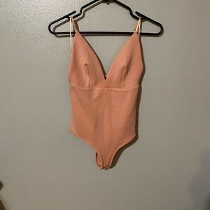 Revamped  Bodysuit with Plunging V-Neckline